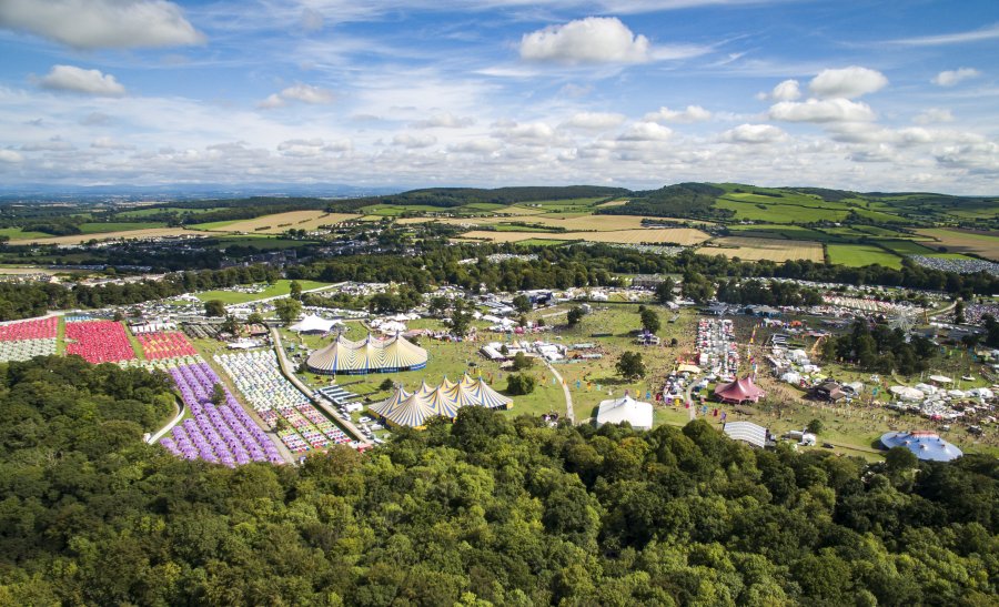 Aerial of electric picnic festival