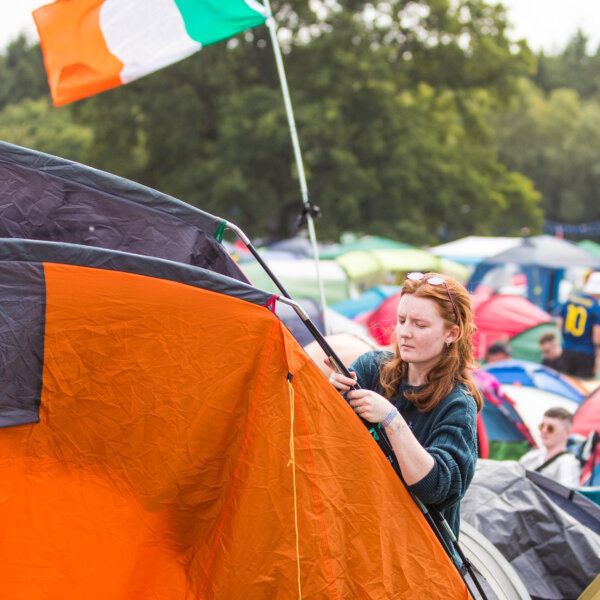 Tent pitching