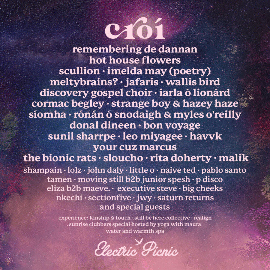 Croí Line-up Poster